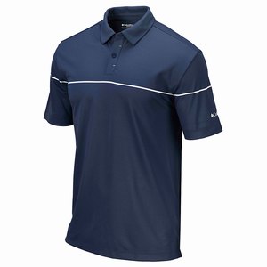 Columbia Omni-Wick™ Breaker Golf Polo Herr Marinblå (EXOAI6743)